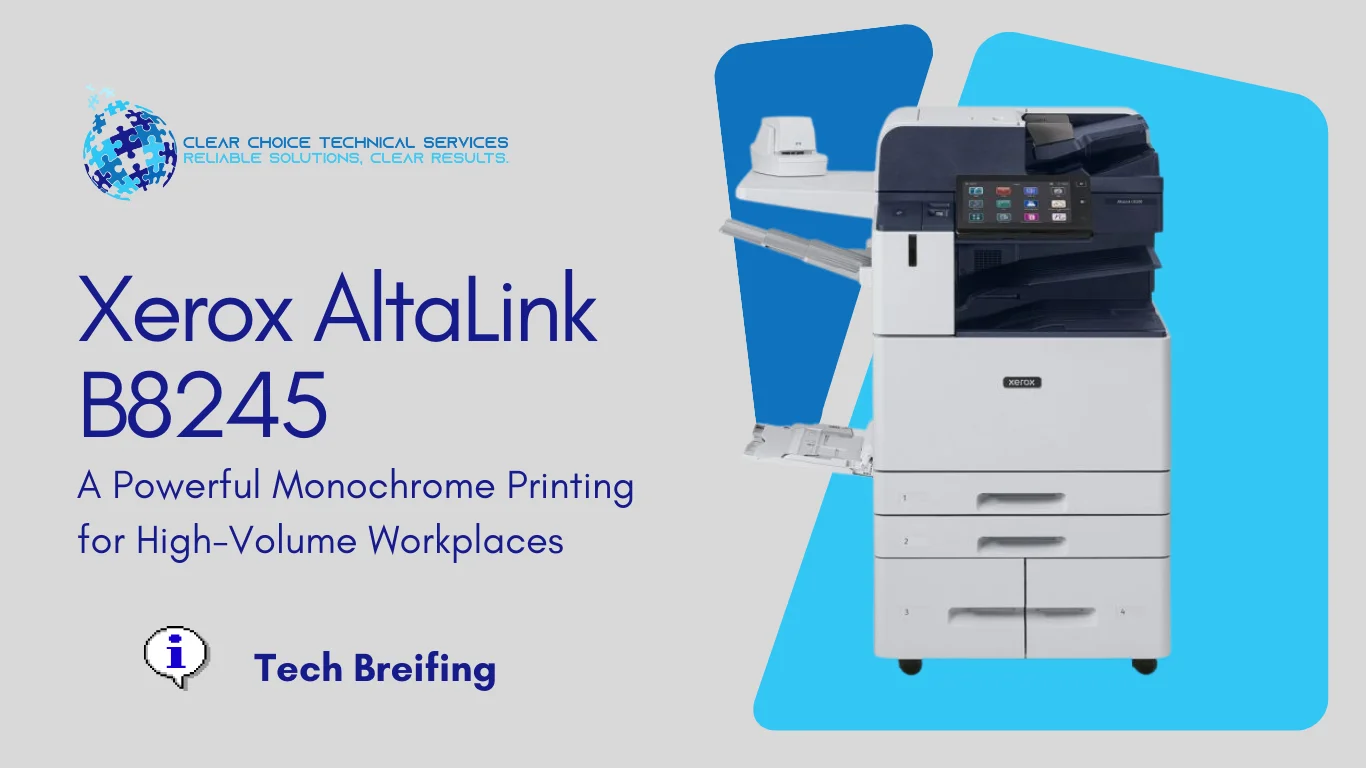 Xerox AltaLink B8245: A Powerful Black-and-White Printing for High-Volume Workplaces